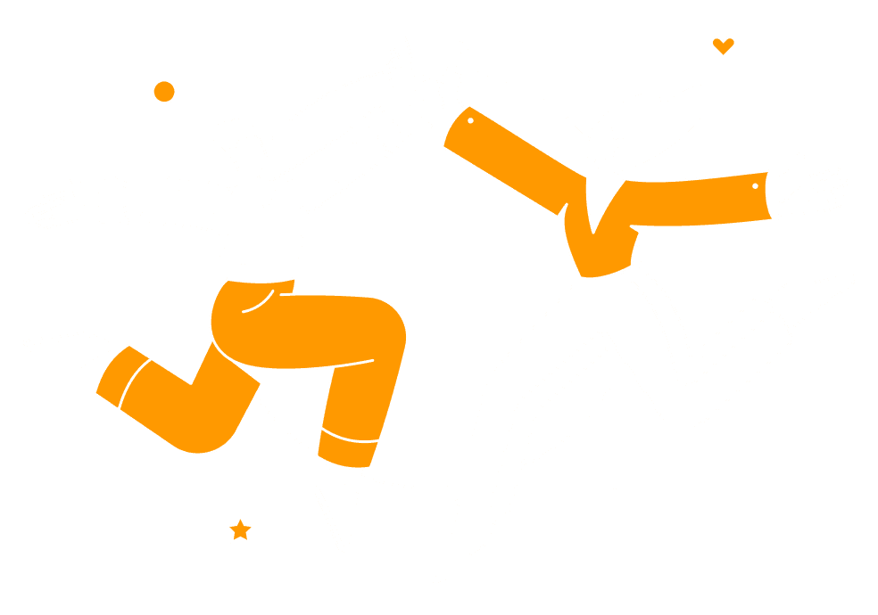 A man and a woman giving each other a high five.